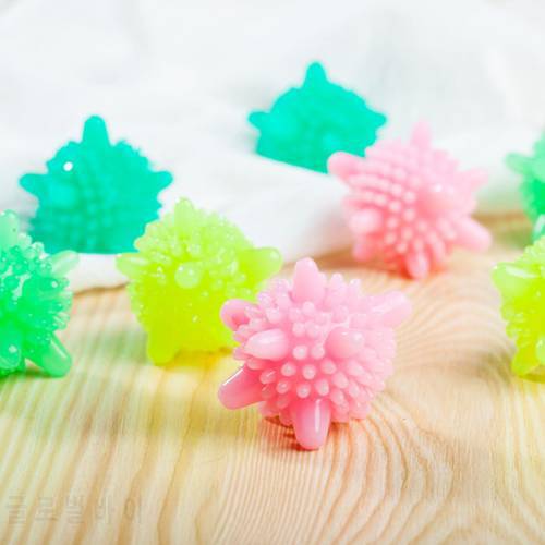 Reusable Magic Laundry Ball for Household Cleaning Washing Machine Clothes Softener Starfish Shape PVC Solid Cleaning Balls