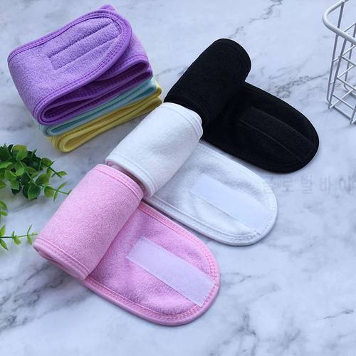 Sctretch SPA Facial Headband For Women Adjustable Facial Hairband Makeup Head Band Toweling Hair Wrap Shower Cap Hair Acessories
