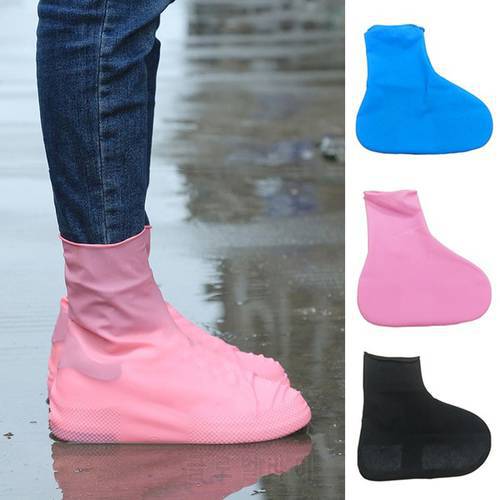 1Pair Latex Elastic Rain Protector Reusable Non Slip Shoe Covers Waterproof Boot Overshoes Wear-resistant ZK20