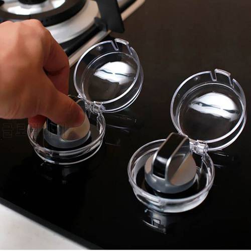 4/3/2/1Pcs Kitchen Oven Gas Cooker Button Cover Knob Control Switch Protective Cover Protector Security Lock Child Protection