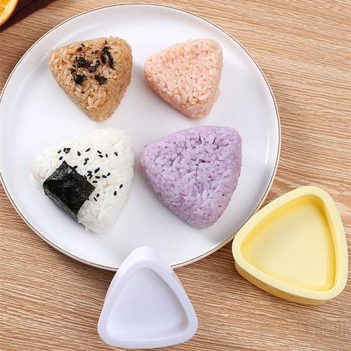 New DIY Sushi Mold Onigiri Rice Ball Food Press Triangular Sushi Maker Mold Japanese Home Kitchen Bento Accessories Tools