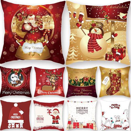 Santa pillowcase Happy New Year 2023 Xmas Gifts 2022 Christmas Decor For Home Merry Christmas Ornament Navidad Natal Xmas Gifts