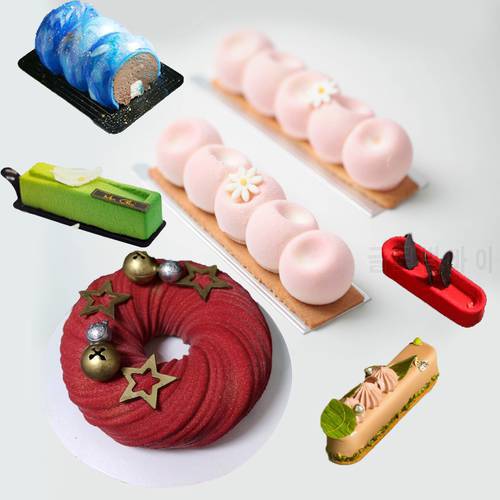 Meibum Long Strip Mousse Baking Mould 29 Types Non-Stick Silicone Mold Party Dessert Cake Decorating Tools Kitchen Bakeware