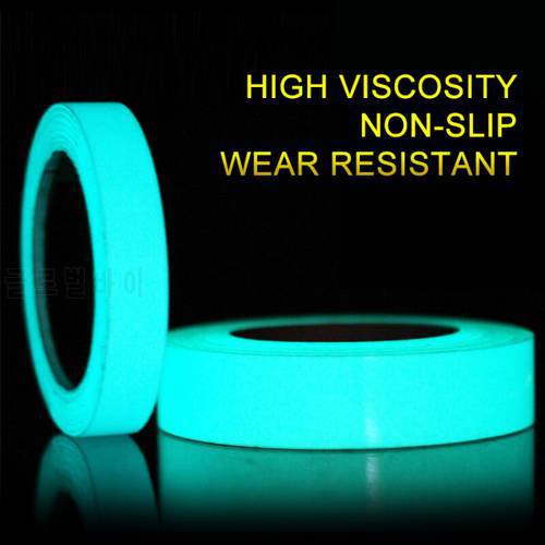 1cm*1m Self-adhesive Glow In The Dark Sticker Tape Home Safety Security Decoration Warning Decor Tape Luminous Fluorescent Night