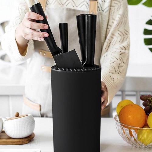 Knife Holder Stand for Chef Ceramic Knife 8.8inch Inserted Plastic Knives Block Storage Tank Holder Kitchen Accessories