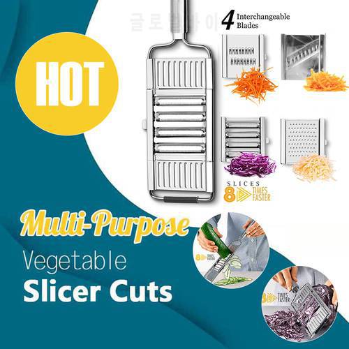 Multifunction Vegetable Slicer Kitchen Gadgets Stainless Steel Multi Blade Adjutsable Grater Cutter Potato Peeler Shredders Fast