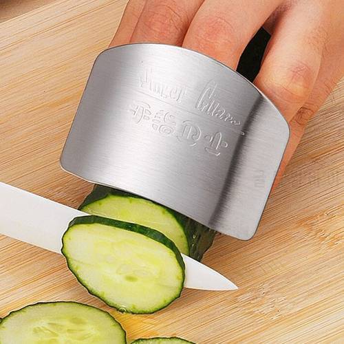 New Kitchen Accessories Stainless Steel Finger Hand Protector Ring Knife Chop Adjustable Guard Cut Safety Gadgets Cooking Tools