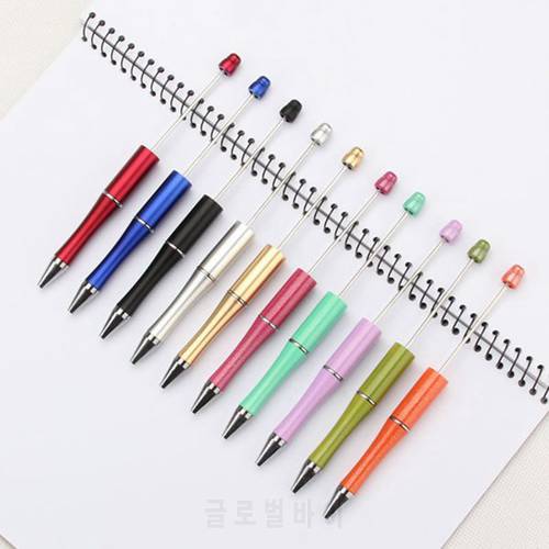 50pcs Mixed Colour Plastic Beadable Pen Bead Pens Ballpoint Pen Gift Ball Pen Kidsparty Personalized Gift Wedding Gift for Guest