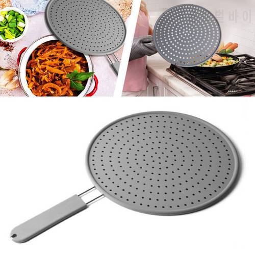 Silicone Splatter Screen Lid Spill Stopper Cover Guard Set for Cooking/Frying pan Pot Use