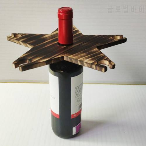 Glass Holder Tray Five-pointed Widely Applied Creative Design Star Shape Wine Glass Holder for Party