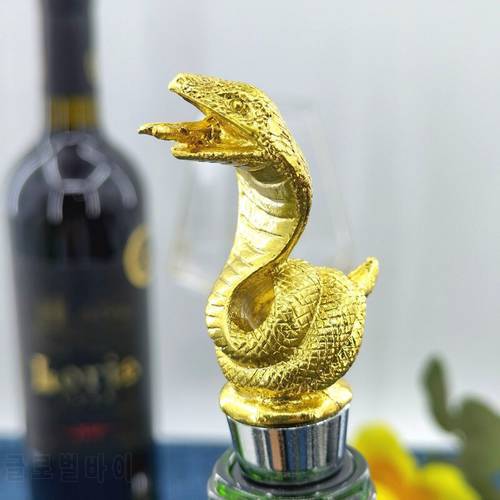 Abstract Creative Snake Wine Stopper Zinc Alloy Wine Bottle Keep Fresh Stopper Bar Tools Decorations Wine Mouth
