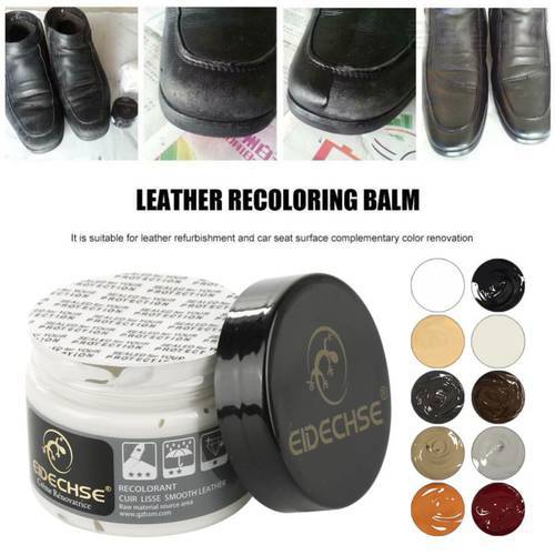 50ML Leather Complementary Color Paste Car Leather Seat Sofa Refurbish Cream Leather Paint Care Polish Leather Care Repair Tools