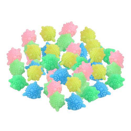 Solid Colorful PVC Washer Balls Reusable Laundry Ball Dryer Balls, Lint Catcher for Washing Machine, Tangle Free