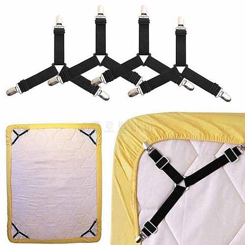 3 Clips Bed Corner Holder Bed Sheet Fasteners Mattress Cover Clips Heavy Duty Sheets Elastic Straps Adjustable Bed Sheet Clips