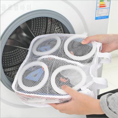 Portable Lazy Shoes Washing Bags Washing Bags For Shoes Underwear Bra Shoe Airing Dry Tool Mesh Laundry Bag Protective Organizer