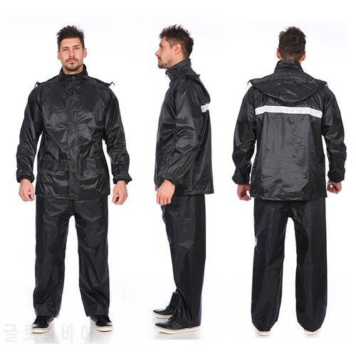 Adults Raincoat Waterproof Windbreaker Gift Rain Gear Suit Men Outdoor Rain Coat Pants Set Hiking Rainwear
