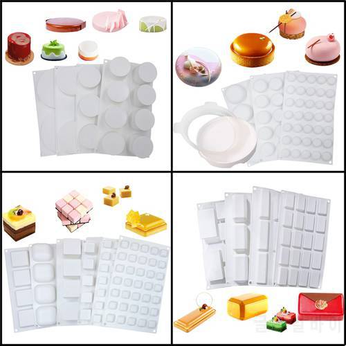 Meibum 26 Types Mousse Cake Mold Pastry Decoration Form 3d Silicone Molds Muffin Pan Party Dessert Mould Kitchen Baking Tools