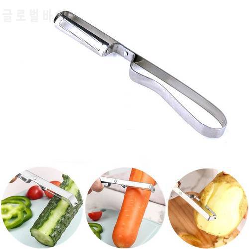 1pc Multi-function Stainless Steel Vegetable Peeler&zesters Cutter Potato Carrot Grater Kitchen Tool fruit remover peeling knife