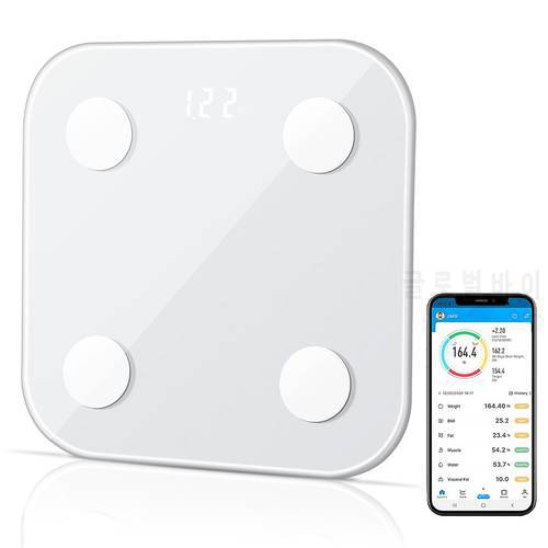 Shebaking Smart Body Fat Scales LED Display Weight Scale BMI Body Composition Analyzer With Bluetooth