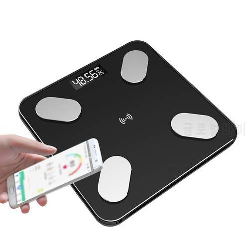 Shebaking Body Fat Scale Smart Digital Weight Scale Body Composition Analyzer With Smartphone App Bluetooth