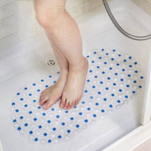 1pcs Tub Bath Shower New 68x38cm Tub Clear Bubble Mat Safety Anti-slip PVC Floor Mat Rug