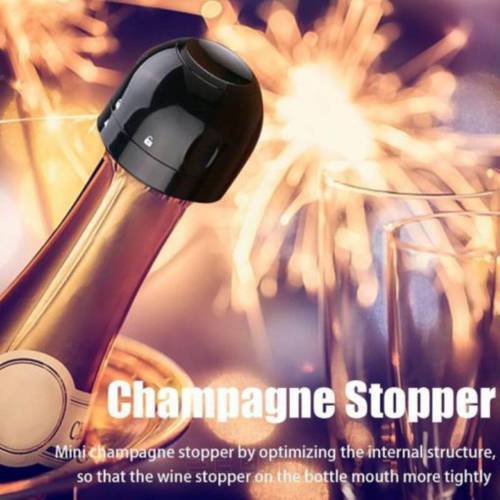 Stainless Steel Sparkling Wine Stopper Champagne Stopper Bubble Fizzy Bottles Preservation Kitchen Preserver Luxury Champagne