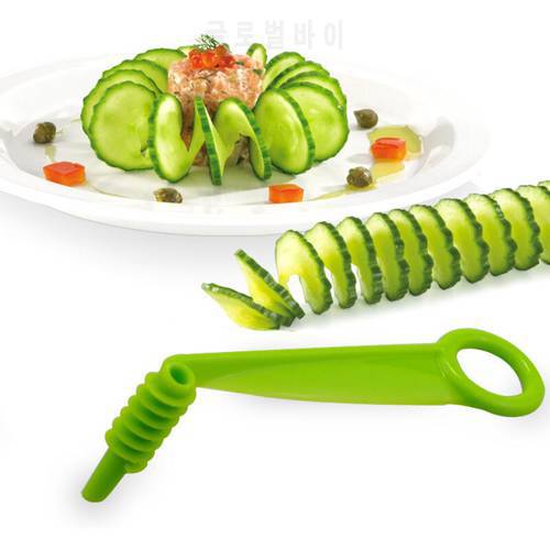 Manual Spiral Screw Slicer Plastic Potato Carrot Cucumber Cutter Slicer Fruit Vegetables Tools Kitchen Gadgets Accessories