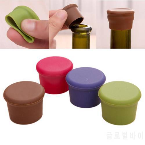 1pc Silicone Bottle Stopper Vacuum Red Wine Bottle Cap Sealed Champagne Bottle Stopper Creative Design Safe And Healthy Dropship