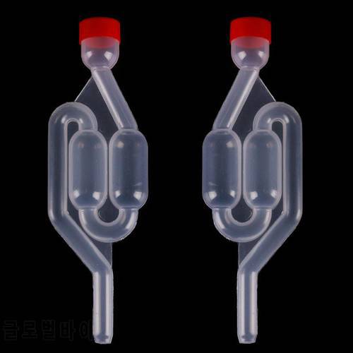 1PC Plastic One-way Brewing Valve Home Brew Wine Fermentation Airlock Sealed Plastic Air Lock Check Valve Water Sealed Valves