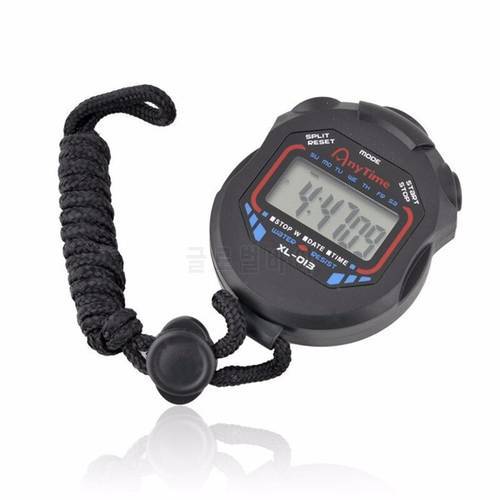2021 New Classic Waterproof Digital Professional Handheld LCD Handheld Sports Stopwatch Timer Stop Watch With String