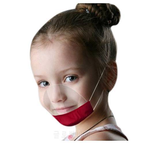 1pcs Child Protective Face Shield Washable Reusable Mask Transparent Visual Face Cover Mask Anti-fog Anti-splash Anti Droplet