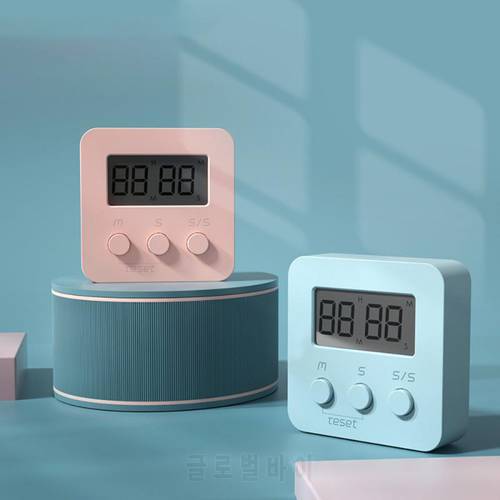 LCD Digital Kitchen Timer For Cooking Shower Study Sport Stopwatch Alarm Clock Battery Electronic Cooking Countdown Time Timer