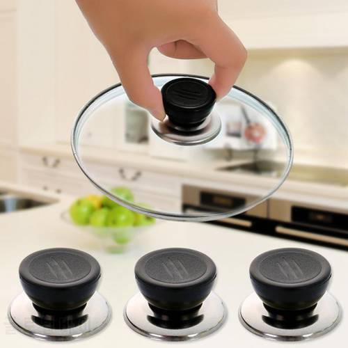 1/3PCS Replaceable Universal Lid Handle Heat Insulation And Anti-scalding Glass Pot Cover Stable And Durable Kitchen Accessories