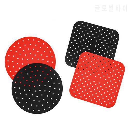 Food Grade Silicone Air Fryer Liner Mat Non-Stick Reusable Steamer Pad Baking Inner Liner Cooking Mat for Kitchen Accessories