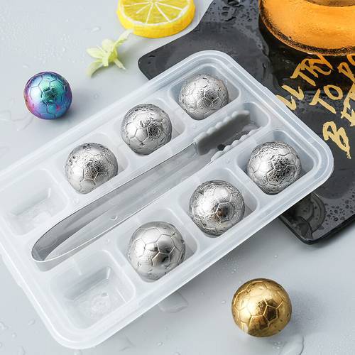 BEEMAN Food Grade Stones for Whisky Wine, Stainless Steel Ice Cubes,Reusable Chilling Ice Hockey, Keep Your Drink Cold