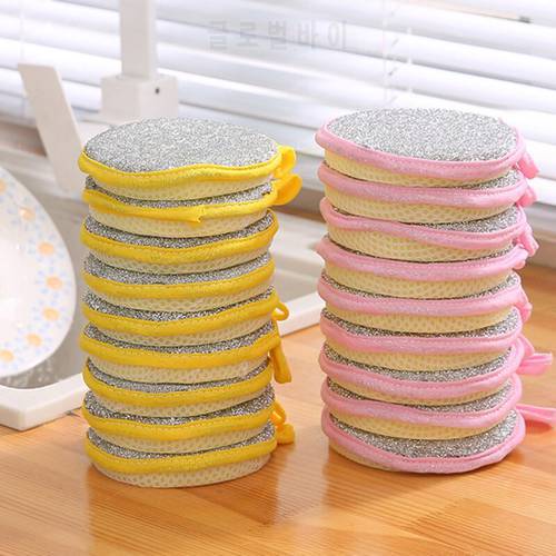 3/5/10 pcs Double Sides Cleaning Sponge Pan Pot Dish Clean Sponge Household Cleaning Tools Dishwashing Brushes