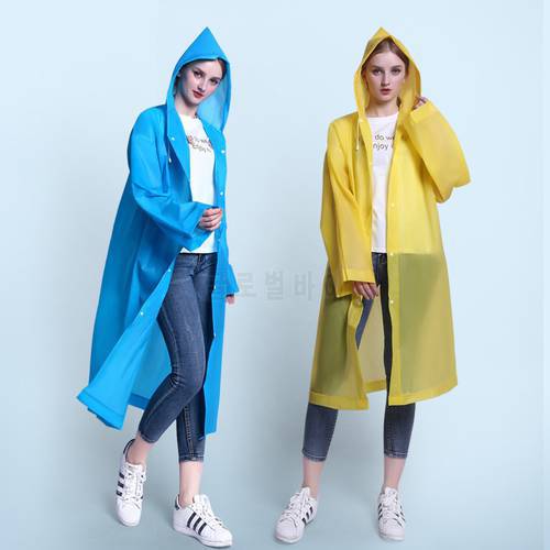 Non-disposable padded adult raincoat outdoor travel EVA fashion lightweight raincoat