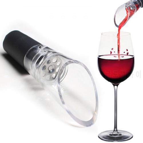 White And Red Wine Aerator Pouring Spout Cork Decanter Pouring Device Glass Bottle Of Whiskey Making The Wine Rich And Dense