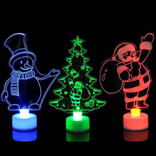 Colorful LED Decorative Lights New Year&39s Products Christmas Tree Decorations Party Supplies Acrylic Christmas Night Lights Gift
