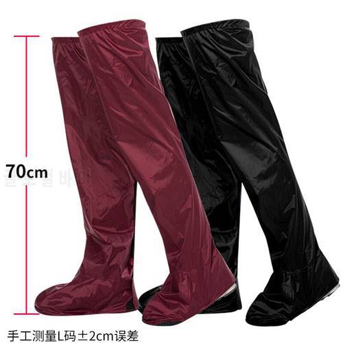 S-XL Single Waterproof and Non-slip Rain Shoe Covers for Men and Women with Padded Electric Motorcycle for Adult