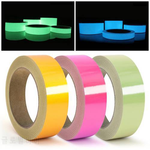 Luminous Tape 1/3M Self Adhesive Reflective Glow Tape Night Vision Glow In Dark Safety Warning Security Stage Home Decor Tapes