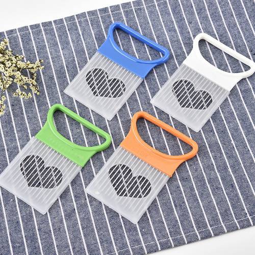 1Pc 4 Colors Onion Holder Hand Held Easy Slicer Cutter Potato Wedge Slice Tool Household Kitchen Vegetables Slice Tools Dropship
