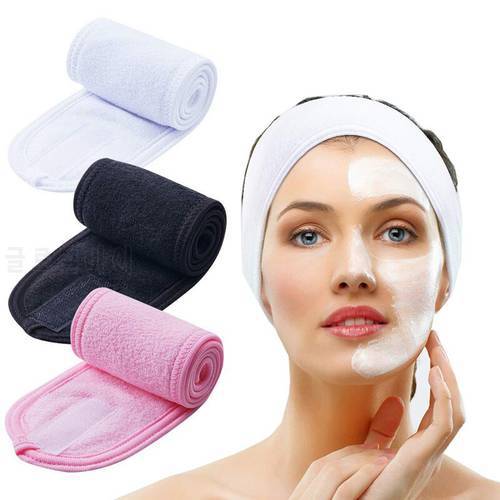 Adjustable Wash Face Hairband Facial Headband Soft Towel For Bath Shower Makeup Yoga Sport Spa Facial Care Apply Mask Wash Face