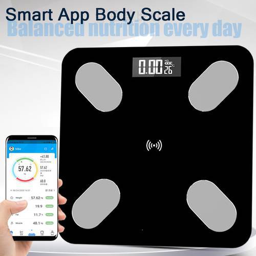 Smart Body Fat Scales Electron Bathroom floor Scale Bluetooth Precision With Wirless-Compatible Balance BMI Composition Analyzer