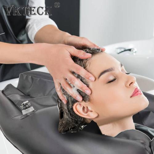Inflatable Shampoo Basins Beauty Salon Head Tray PVC Hair Washing Sink Cushion Neck Rest Spa Pillow Home Use Tool Accessories