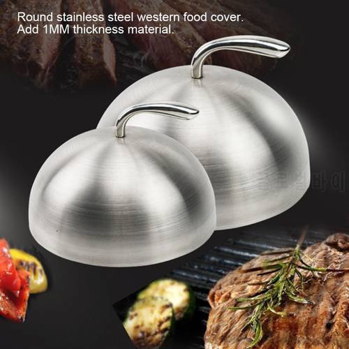 20/24/26/28cm Stainless Steel Steak Cover Teppanyaki Dome Dish Lid Food Cover