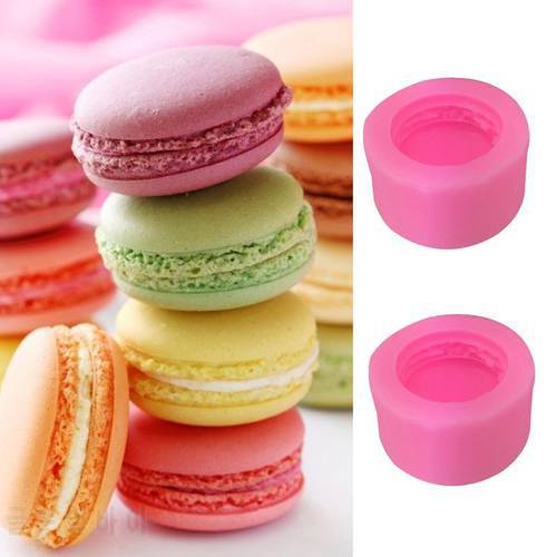 Food Grade Silicone 3D Macaron Shape DIY Chocolate Mold Fondant Candy Soap Polymer Clay Crafting Mould Decorating Baking Tool