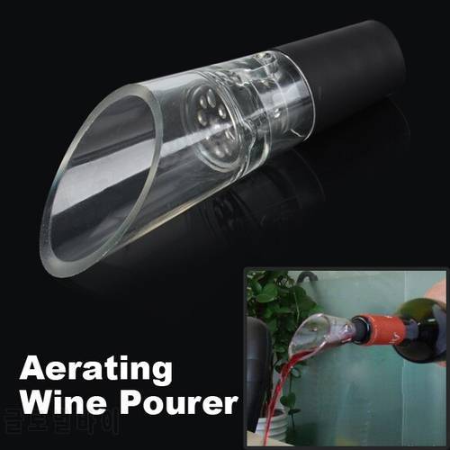 1Pcs Acrylic Red Wine Aerator Pour Spout Bottle Stopper Decanter Pourer Fast Wake-up Device Pour Wine Fast Separator Wines