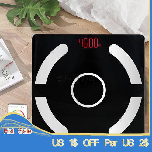 Bathroom Body Scale Bluetooth Electronic Floor Scales With Wirless-compatible Precision Scales Balance Body BMI Health Analyzer