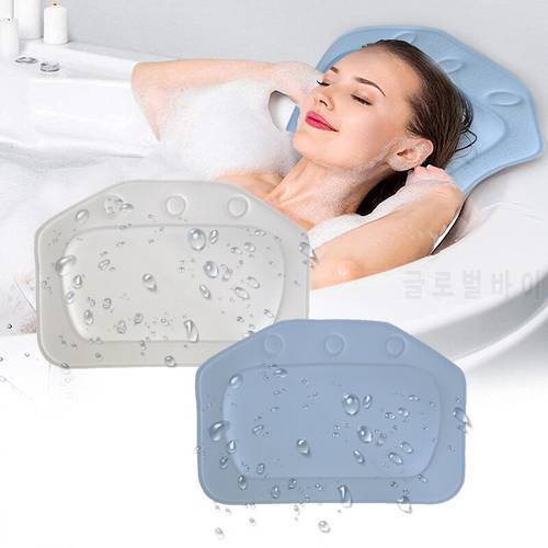 Soft Bath Pillow Non Slip Bathtub Bath Pillow Waterproof Comfortable SPA Massage Shower Pillows Safe Pillows For Pregnant Women